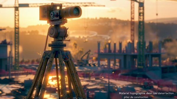 Matériel topographie : pilier de la construction